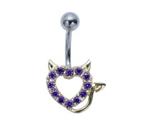 Devil Heart Belly Piercing BP-1916